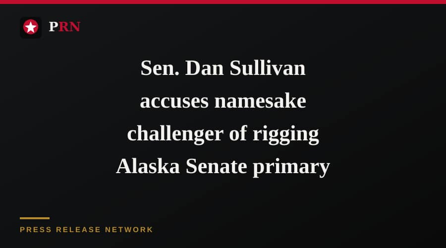 Sen. Dan Sullivan accuses namesake challenger of rigging Alaska Senate primary