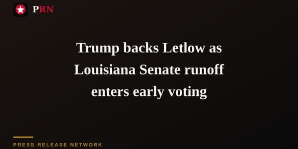 Trump backs Letlow as Louisiana Senate runoff enters early voting